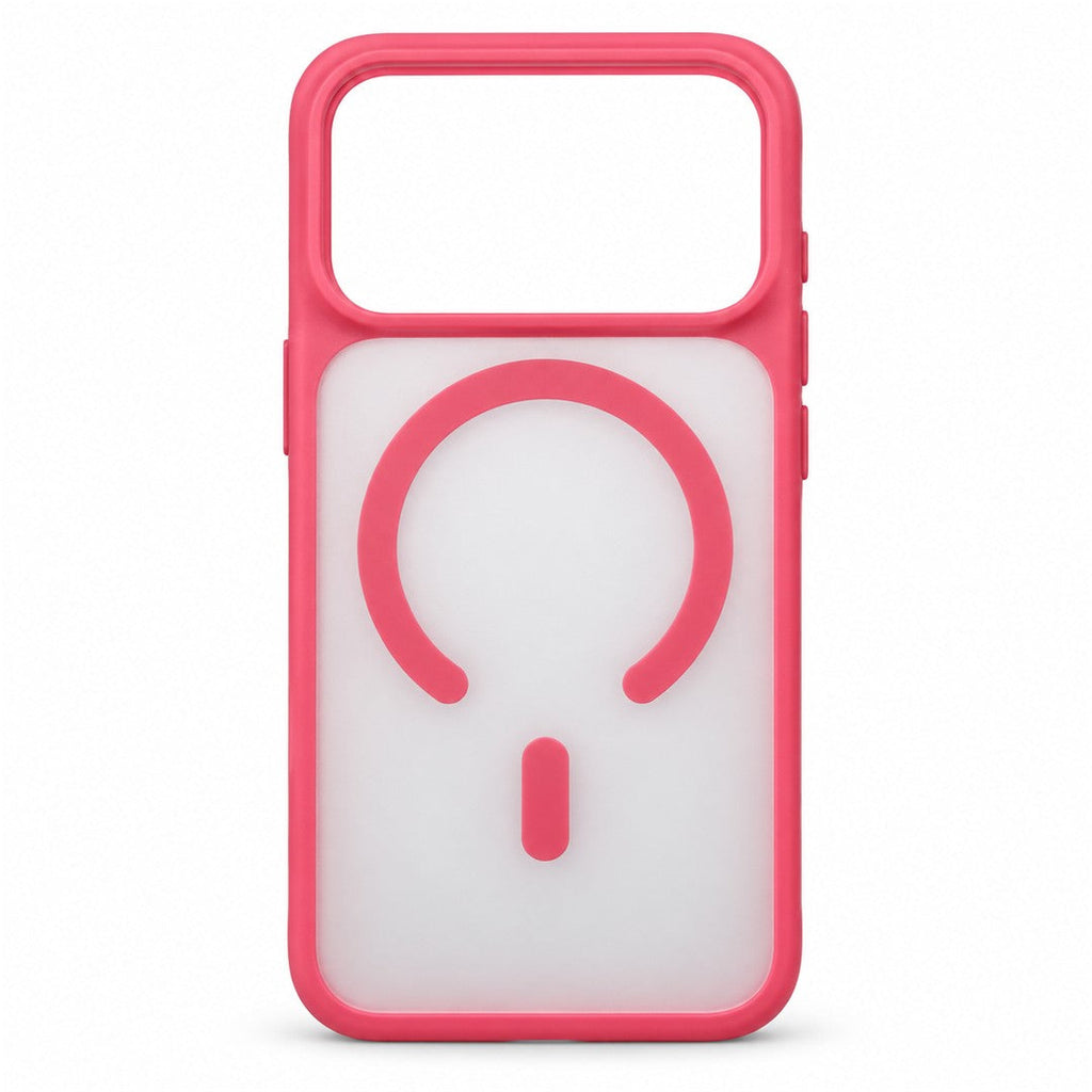 BLUEO Frosted Magnetic Case for iPhone 17 Pro - Raspberry Pink