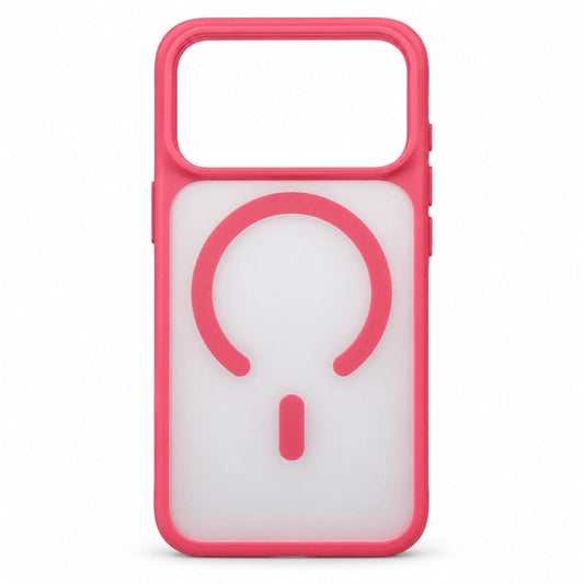 BLUEO Frosted Magnetic Case for iPhone 17 Pro - Raspberry Pink