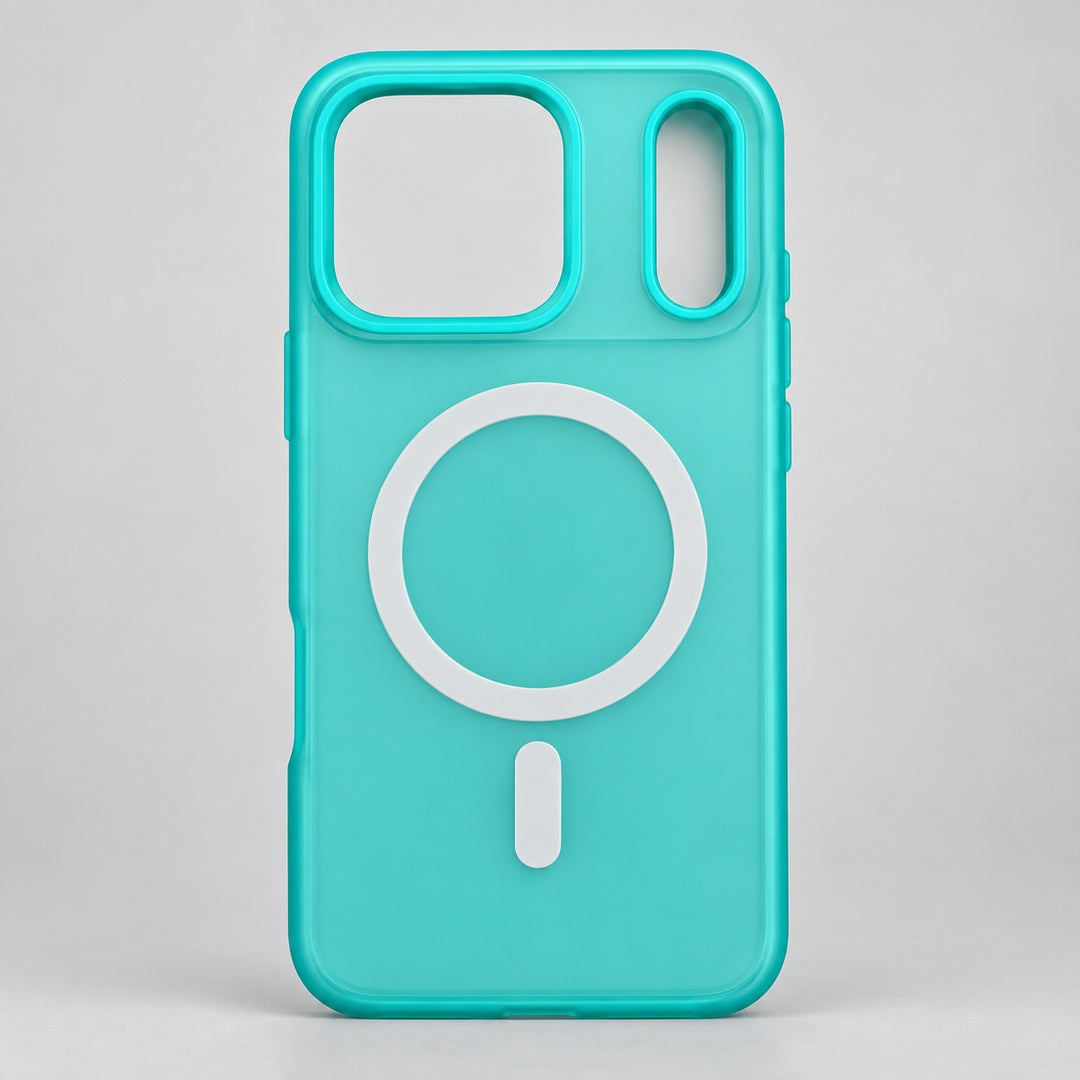 Turquoise Magnetic Ring Case for iPhone 17 Pro Max