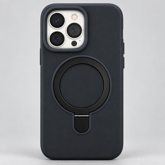 Black Magnetic Ring Case for iPhone 13 Pro