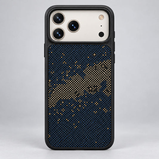 Black and Bronze Woven Case for iPhone 17 Pro Max
