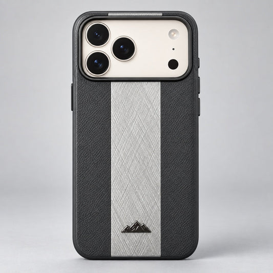Gray and Silver Stripe Case for iPhone 17 Pro Max