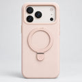 Blush Pink Magnetic Ring Case for iPhone 16 Pro