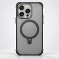 Gray Magnetic Ring Case for iPhone 15 Pro Max