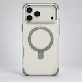 Cream and Mint Magnetic Ring Case for iPhone 17 Pro Max
