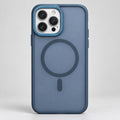 Slate Blue Textured Magnetic Ring Phone Case