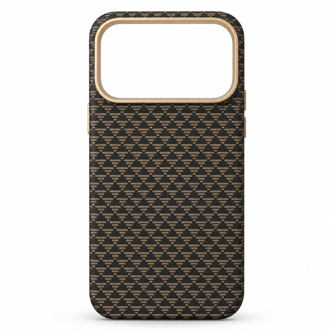 X-Level Classique Magnetic Case for iPhone 17 Pro - Black / Gold