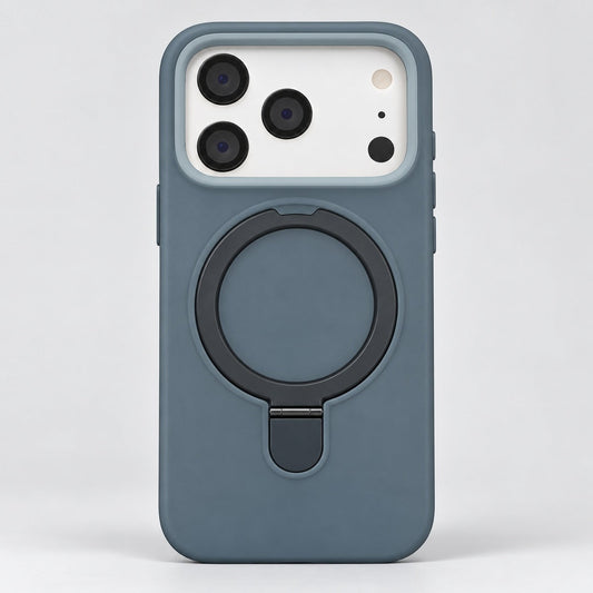 Slate Blue Magnetic Ring Case for iPhone 17 Pro