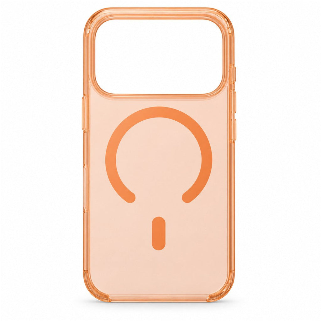Clear Magnetic Case for iPhone 17 Pro - Orange