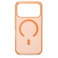 Clear Magnetic Case for iPhone 17 Pro - Orange