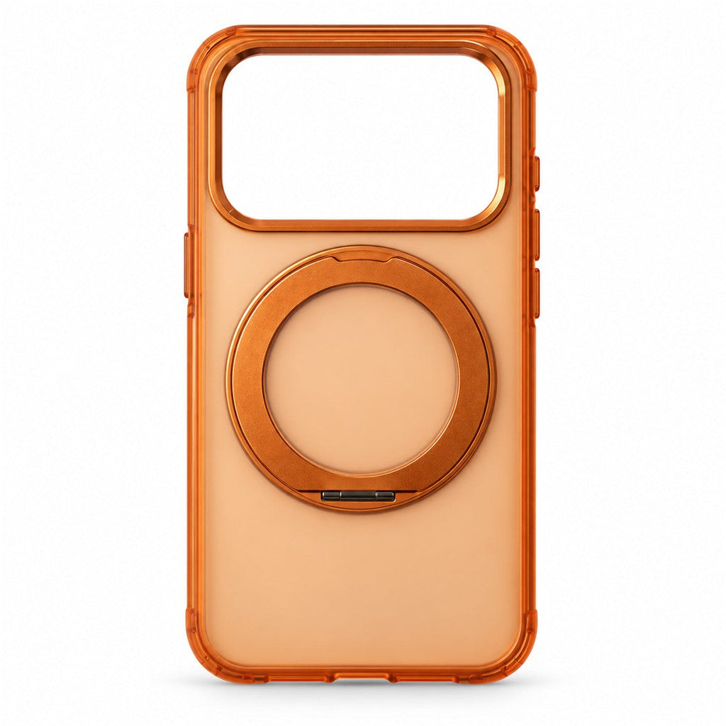 Orange Ring Stand Protective Case for iPhone 17 Pro - Orange