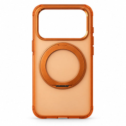Orange Ring Stand Protective Case for iPhone 17 Pro - Orange