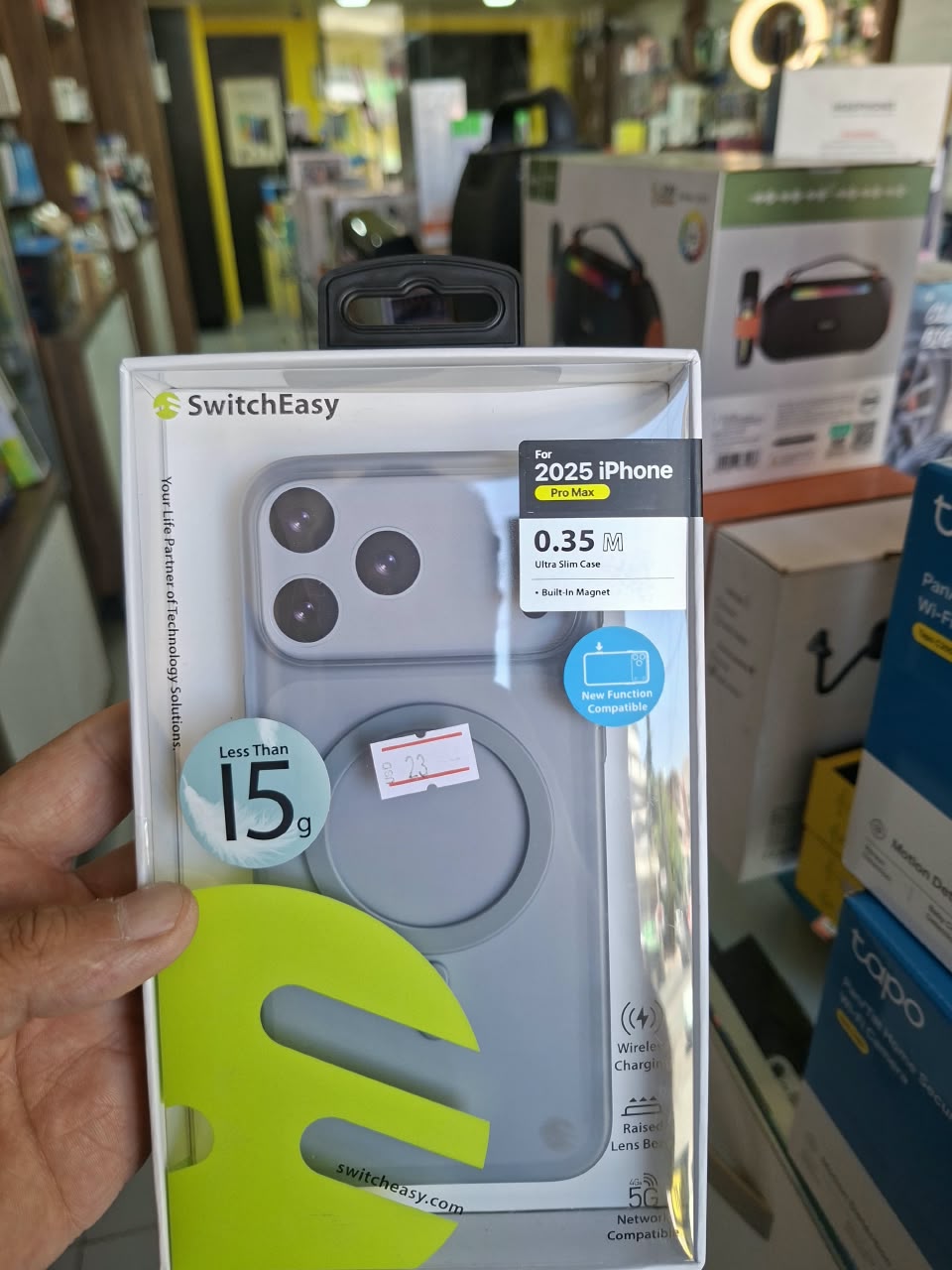 SwitchEasy 0.35 M Magnetic Case for 2025 iPhone Pro Max - Grey
